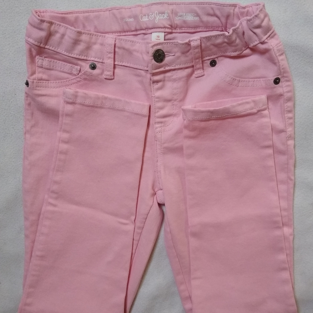 Cat&Jack Stretch Jegging Pink Girls Size 12